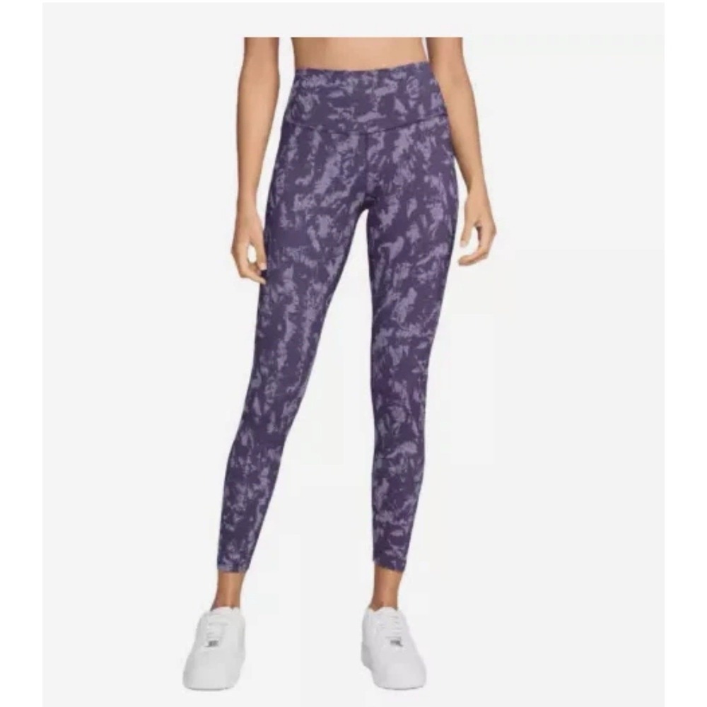 NEW Nike One Dri-FIT NIKE Leggings Purple High-Waisted 7/8 Women's Size Medium